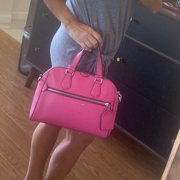 NWOT Marc Jacobs Fucshia Satchel - Picture 8 of 9